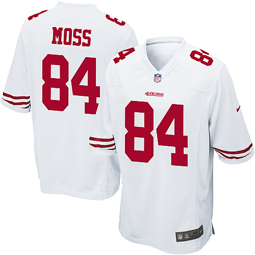 NFL San Francisco 49ers 84 Randy Moss White Game